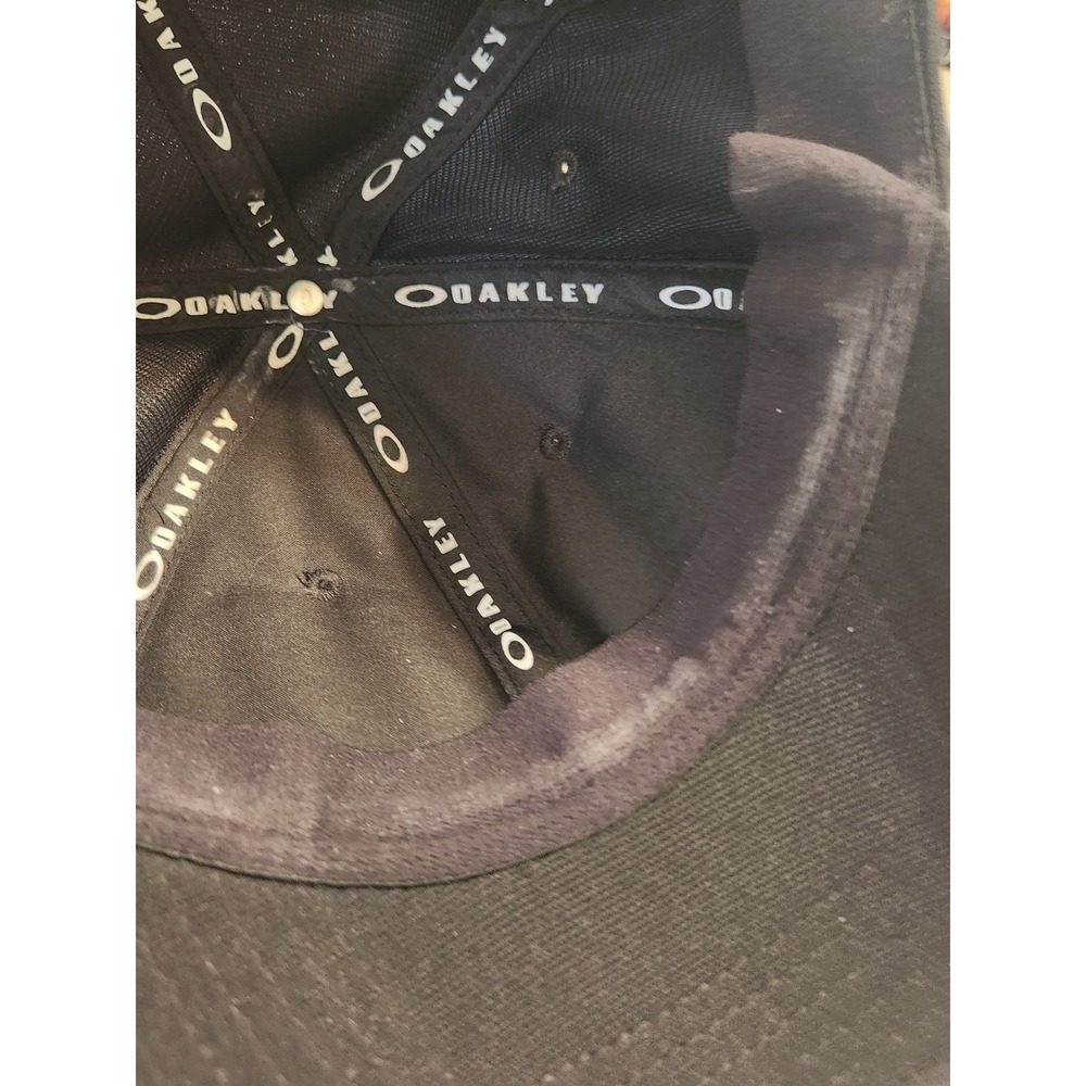 Oakley Mens Baseball Cap Black Flex Fit USA‎ Flag Logo Classic - Picture 6 of 6